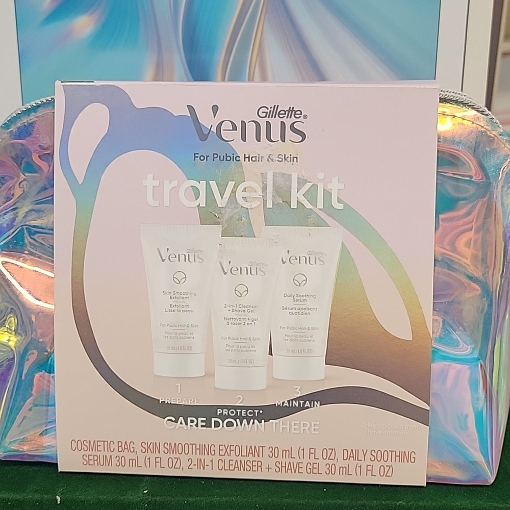 Venus For Pubic Hair & Care Travel Zipper Case New